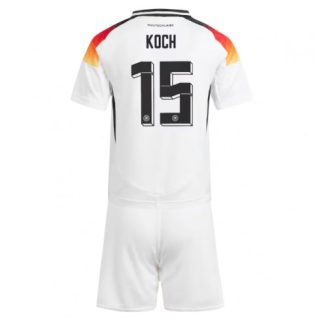 Kids Duitsland Robin Koch #15 Thuisshirt EK 2024 Voetbalshirts Korte Mouw (+ Korte broeken)