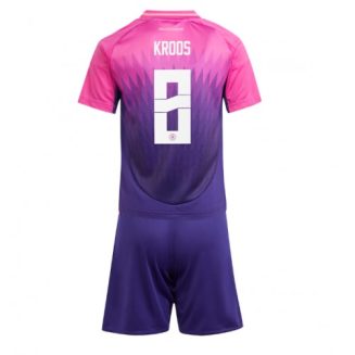 Kids Duitsland Toni Kroos #8 Uitshirt EK 2024 Voetbalshirts Korte Mouw (+ Korte broeken)