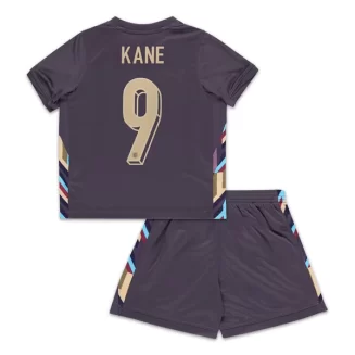Kids Engeland Harry Kane #9 Uitshirt EK 2024 Voetbalshirts Korte Mouw (+ Korte broeken)