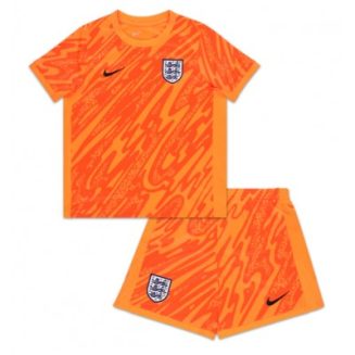 Kids Engeland Keeper Thuisshirt EK 2024 Voetbalshirts Korte Mouw (+ Korte broeken)