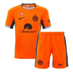 Kids Inter Milan Benjamin Pavard #28 Derde Shirt 2023-2024 Voetbalshirts Korte Mouw (+ Korte broeken)-1