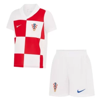 Kids Kroatië Thuisshirt EK 2024 Voetbalshirts Korte Mouw (+ Korte broeken)