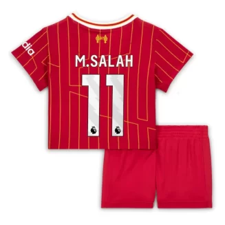 Kids Liverpool Mohamed Salah #11 Thuisshirt 2024-2025 Voetbalshirts Korte Mouw (+ Korte broeken)