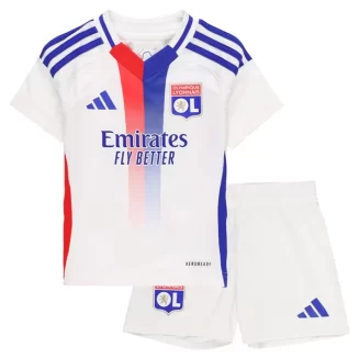 Kids Olympique Lyonnais Thuisshirt 2024-2025 Voetbalshirts Korte Mouw (+ Korte broeken)