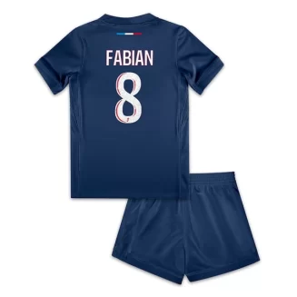 Kids Paris Saint Germain PSG Fabian Ruiz #8 Thuisshirt 2024-2025 Voetbalshirts Korte Mouw (+ Korte broeken)