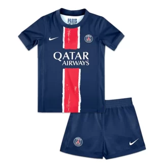 Kids Paris Saint Germain PSG Thuisshirt 2024-2025 Voetbalshirts Korte Mouw (+ Korte broeken)
