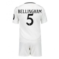 Kids Real Madrid Jude Bellingham #5 Thuisshirt 2024/25 Voetbalshirts Korte Mouw (+ Korte broeken)