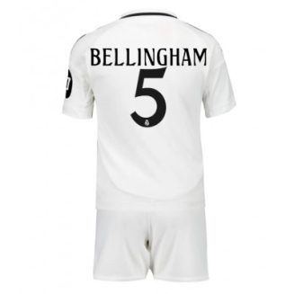 Kids Real Madrid Jude Bellingham #5 Thuisshirt 2024/25 Voetbalshirts Korte Mouw (+ Korte broeken)