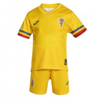 Kids Roemenië Thuisshirt EK 2024 Voetbalshirts Korte Mouw (+ Korte broeken)