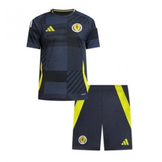 Kids Schotland Thuisshirt EK 2024 Voetbalshirts Korte Mouw (+ Korte broeken)