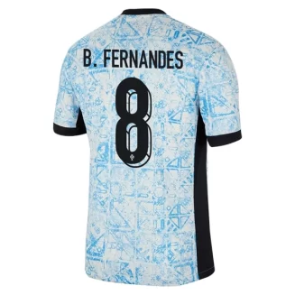 Kopen EK 2024 Portugal Bruno Fernandes #8 Uitshirt Korte Mouw