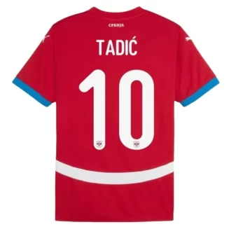 Kopen EK 2024 Servië Dusan Tadic #10 Thuisshirt Korte Mouw