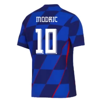 Kroatië Luka Modric #10 Uitshirt EK 2024 Voetbalshirts Korte Mouw