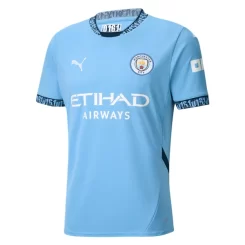 Manchester City Jack Grealish #10 Thuisshirt 2024-2025 Voetbalshirts Korte Mouw-1