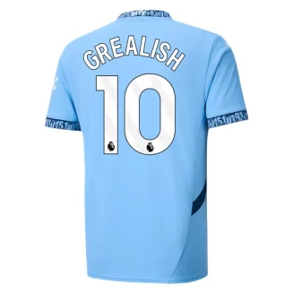 Manchester City Jack Grealish #10 Thuisshirt 2024-2025 Voetbalshirts Korte Mouw