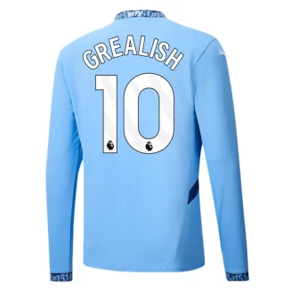 Manchester City Jack Grealish #10 Thuisshirt 2024-2025 Voetbalshirts Lange Mouwen