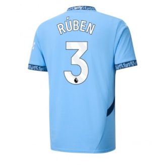 Manchester City Ruben Dias #3 Thuisshirt 2024/25 Voetbalshirts Korte Mouw