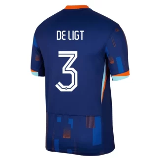 Nederland Matthijs de Ligt #3 Uitshirt EK 2024 Voetbalshirts Korte Mouw