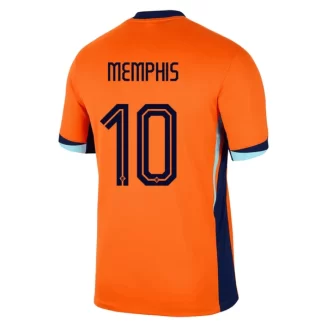 Nederland Memphis Depay #10 Thuisshirt EK 2024 Voetbalshirts Korte Mouw