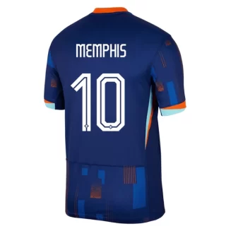 Nederland Memphis Depay #10 Uitshirt EK 2024 Voetbalshirts Korte Mouw