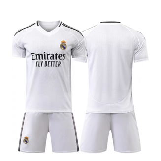 Real Madrid Thuisshirt 2024/25 Voetbalshirts Korte Mouw (+ Korte broeken)