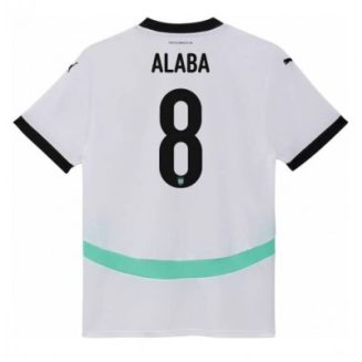 Oostenrijk David Alaba #8 Uitshirt EK 2024 Voetbalshirts Korte Mouw