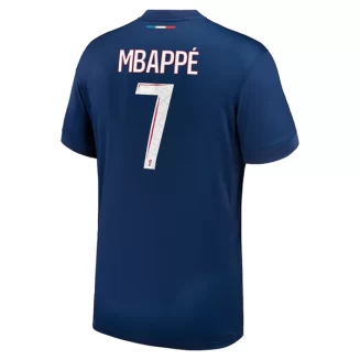 Paris Saint Germain PSG Kylian Mbappé #7 Thuisshirt 2024-2025 Voetbalshirts Korte Mouw
