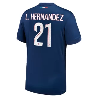 Paris Saint Germain PSG Lucas Hernández #21 Thuisshirt 2024-2025 Voetbalshirts Korte Mouw