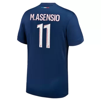 Paris Saint Germain PSG Marco Asensio #11 Thuisshirt 2024-2025 Voetbalshirts Korte Mouw
