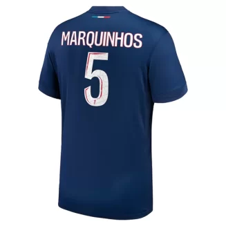 Paris Saint Germain PSG Marquinhos #5 Thuisshirt 2024-2025 Voetbalshirts Korte Mouw
