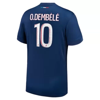 Paris Saint Germain PSG Ousmane Dembele #10 Thuisshirt 2024-2025 Voetbalshirts Korte Mouw