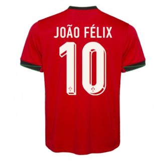 Portugal Joao Felix #10 Thuisshirt EK 2024 Voetbalshirts Korte Mouw