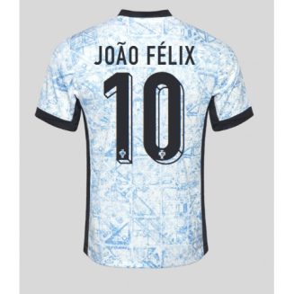Portugal Joao Felix #10 Uitshirt EK 2024 Voetbalshirts Korte Mouw