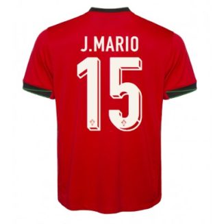 Portugal Joao Mario #15 Thuisshirt EK 2024 Voetbalshirts Korte Mouw