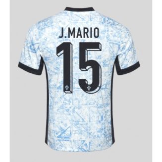 Portugal Joao Mario #15 Uitshirt EK 2024 Voetbalshirts Korte Mouw