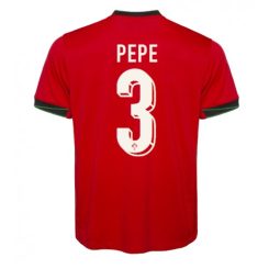 Portugal Pepe #3 Thuisshirt EK 2024 Voetbalshirts Korte Mouw