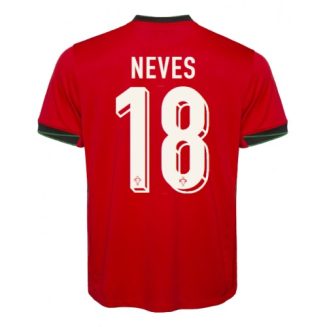 Portugal Ruben Neves #18 Thuisshirt EK 2024 Voetbalshirts Korte Mouw