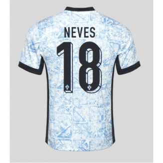 Portugal Ruben Neves #18 Uitshirt EK 2024 Voetbalshirts Korte Mouw