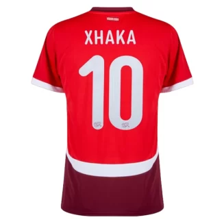 Zwitserland Granit Xhaka #10 Thuisshirt EK 2024 Voetbalshirts Korte Mouw