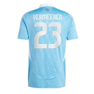 België Arthur Vermeeren #23 Uitshirt EK 2024 Voetbalshirts Korte Mouw