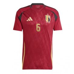 België Axel Witsel #6 Thuisshirt EK 2024 Voetbalshirts Korte Mouw-1