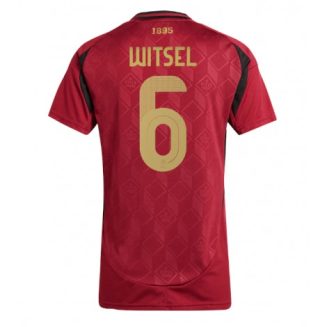 Dames België Axel Witsel #6 Thuisshirt EK 2024 Voetbalshirts Korte Mouw