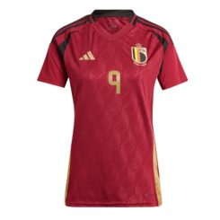 Dames België Leandro Trossard #9 Thuisshirt EK 2024 Voetbalshirts Korte Mouw-1