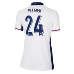 Dames Engeland Cole Palmer #24 Thuisshirt EK 2024 Voetbalshirts Korte Mouw