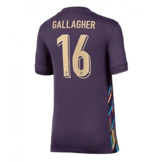 Dames Engeland Conor Gallagher #16 Uitshirt EK 2024 Voetbalshirts Korte Mouw