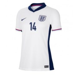 Dames Engeland Ezri Konsa #14 Thuisshirt EK 2024 Voetbalshirts Korte Mouw-1