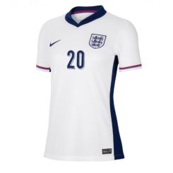 Dames Engeland Jarrod Bowen #20 Thuisshirt EK 2024 Voetbalshirts Korte Mouw-1