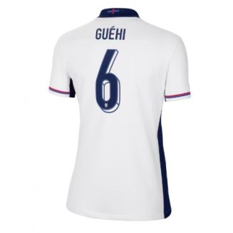 Dames Engeland Marc Guehi #6 Thuisshirt EK 2024 Voetbalshirts Korte Mouw