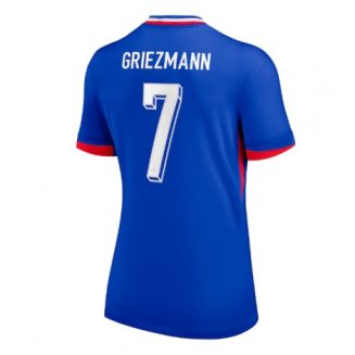 Dames Frankrijk Antoine Griezmann #7 Thuisshirt EK 2024 Voetbalshirts Korte Mouw