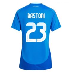 Dames Italië Alessandro Bastoni #23 Thuisshirt EK 2024 Voetbalshirts Korte Mouw